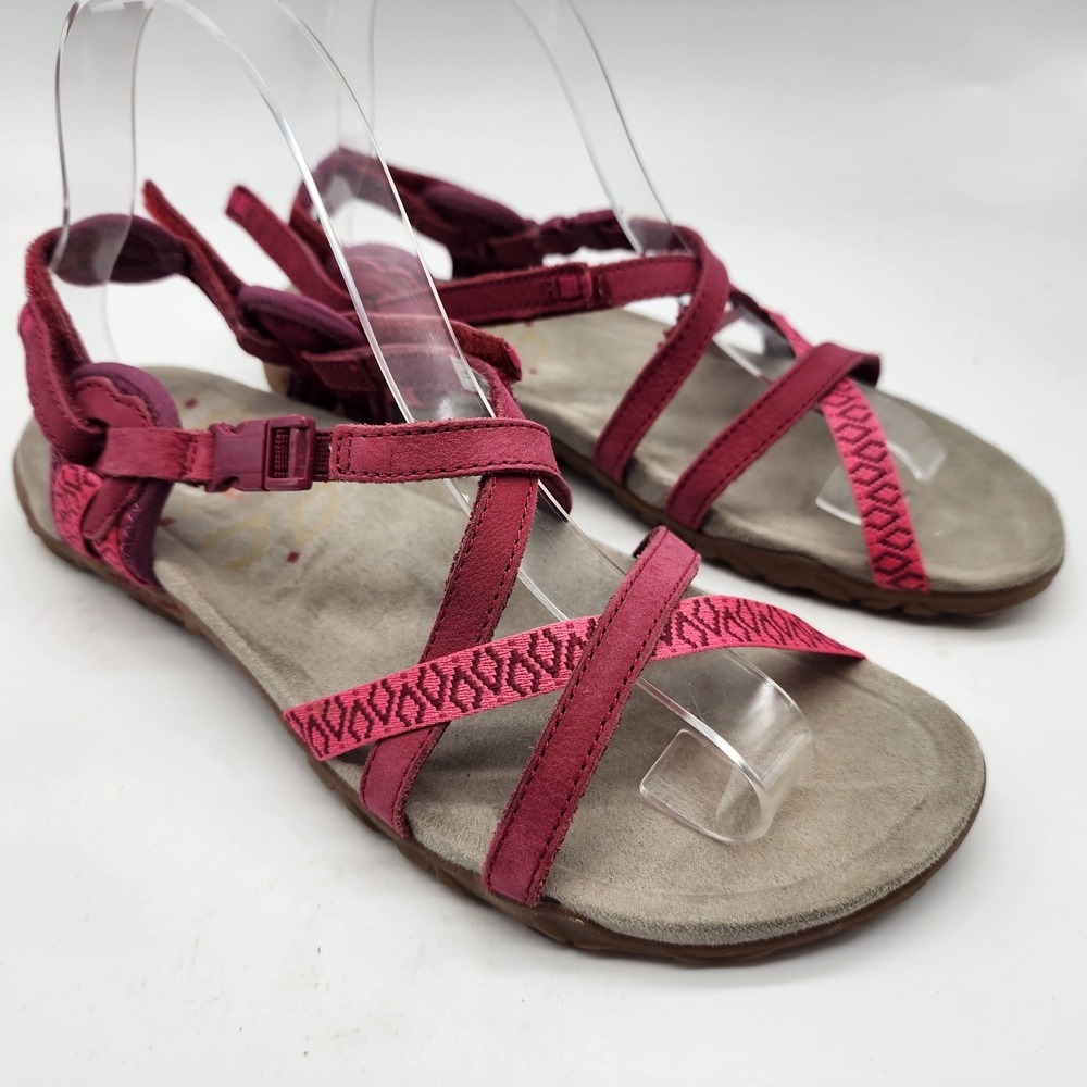 Merrell Terran Lattice II Sandals Women's 8 Fuchsia Strappy Hiking Outdoor